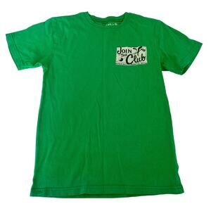Wes & Willy Green Golf Tee - 'Join the Club' Graphic youth medium